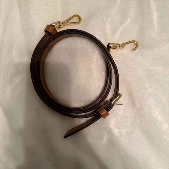 Michael Kors Dark Brown Satchel with Tan Accents - Picture 13 of 14